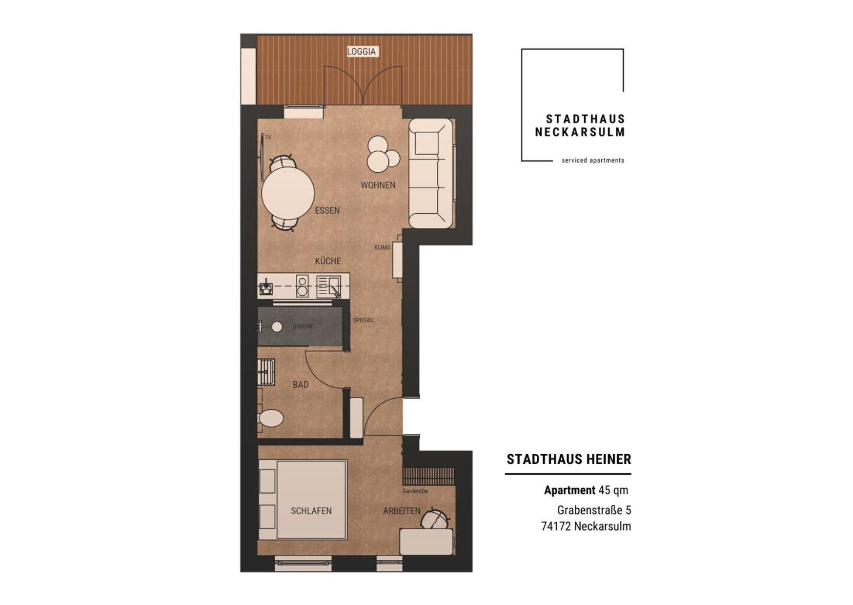 Stadthaus Neckarsulm Serviced Apartments - Stadthaus Heiner Exterior foto